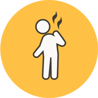 痛む部位の熱感